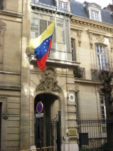 The Venezuelan embassy in Paris