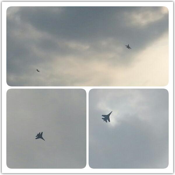 Fighter jets in the Táchira sky